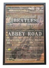 Original Beatles Abbey Road Apple Records Record & Tape Store Promo Poster Original Beatles Abbey Road Apple Records Record & Tape Store Promo Poster