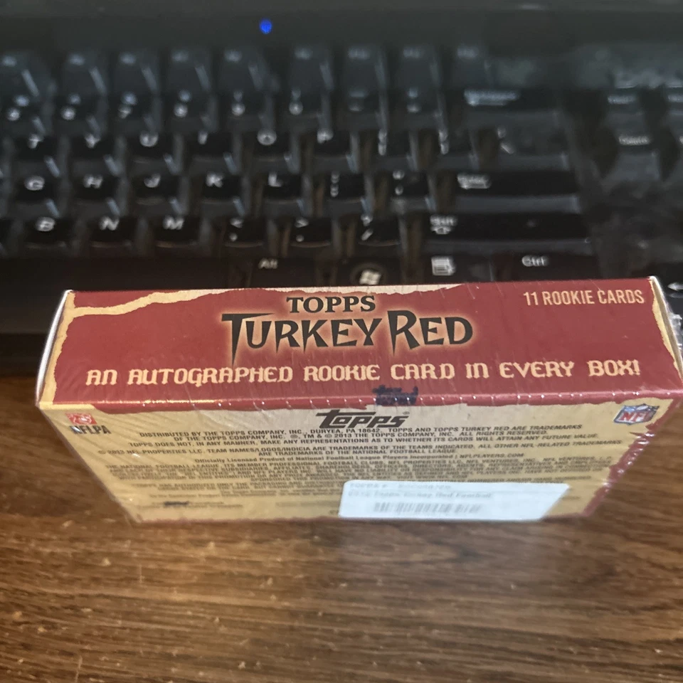 2013 Topps Turkey Red Football Sealed Box 1 Rookie Auto Per Box - Image 3 of 4