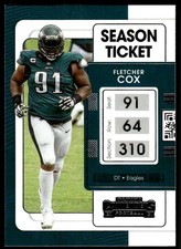 2021 Panini Contenders Season Ticket Fletcher Cox Philadelphia Eagles #81