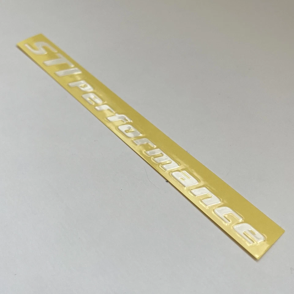 JDM Subaru STI Performance White Mini Sticker Decal Genuine OEM - Image 3 of 4