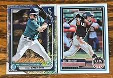 COLT EMERSON 2024 BOWMAN CHROME SHIMMER REFRACTOR & 23 Panini USA Lot Free Ship