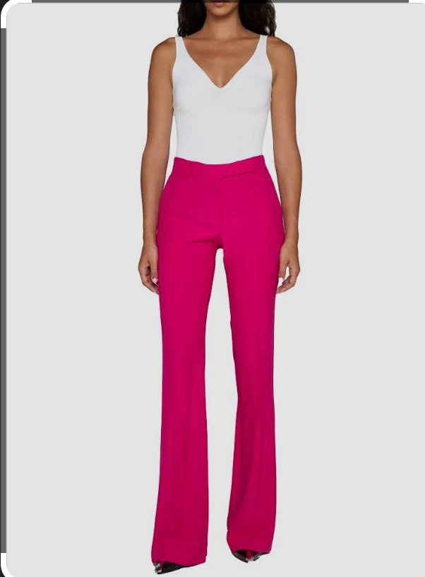 Alexander McQueen — BNWT, Alexander Mcqueen Flared Pink Trousers Pants SIZE 42
