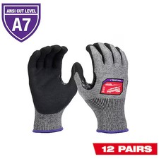 Milwaukee Tool 48-73-7010B Cut Protection Dipped Gloves,  Cut Level A7 , Dipped