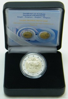 2 Euro Gedenkmünze Belgien 2026 Staatsbahn NMBS / SNCB Reverse PP