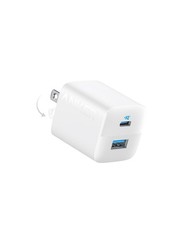 Anker USB C Charger Block, 33W 2 Port Compact with Foldable White