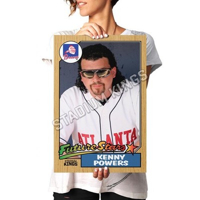 Kenny Powers Atlanta Braves 1987 Future Stars Baseball Card Poster - 11x17  in