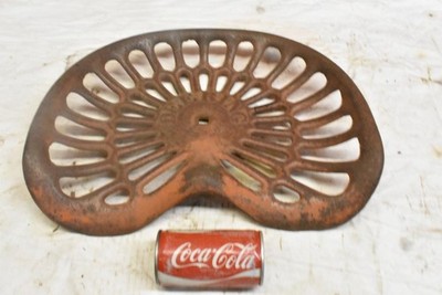 Antique Cast Iron McCormick Deering Tractor Seat cracked great wall hanger