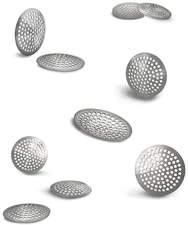 10x Beamer .750" Curved Steel Pipe Screens Reusable Stainless Steel Filter Disc