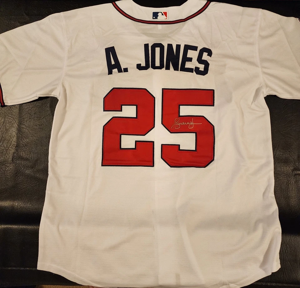 Andruw Jones Autographed Atlanta Braves 1996 World Series Home White Jersey - Image 3 of 4