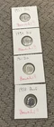 Lot Of 4 Silver Roosevelt Dimes