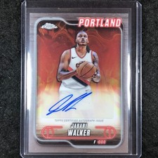 2024-25 Topps Chrome Basketball JABARI WALKER Topps Chrome Auto Base #JWA