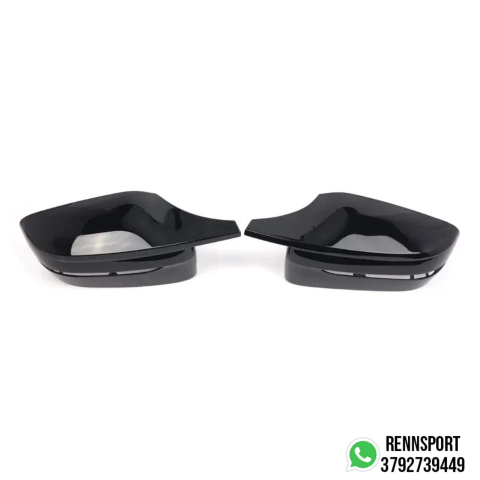 KIT COPPIA CALOTTE SPECCHIETTI MSPORT NERE LUCIDE BMW SERIE 3 G20 G21 G28 320 M3 - Immagine 3 di 3