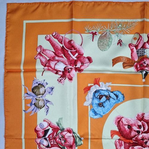 RARE VINTAGE HERMES Silk Scarf "Confidents Des Coeurs" Carre 90 by Loic Dubigeon - Picture 6 of 14