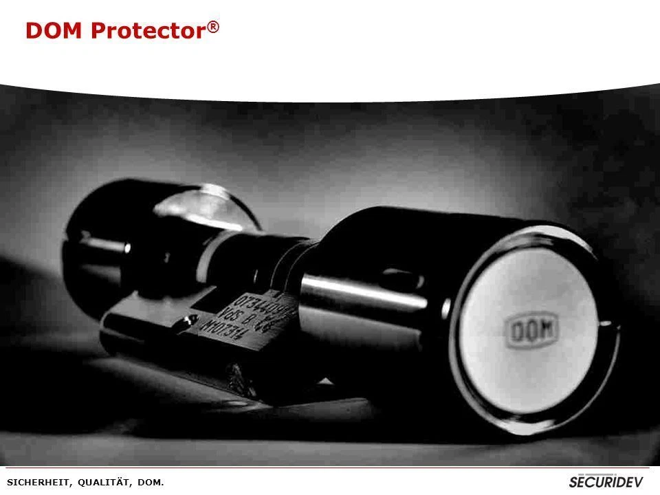 DOM PROTECTOR SCHLIEßZYLINDER 55/30 WERKSRESET optisch technisch TOP! BATTERIE N - Bild 2 von 4