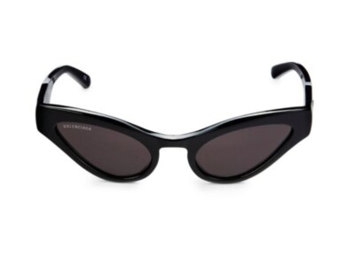 Balenciaga BB0176S Black Cat Eye Sunglasses | eBay display picture 1