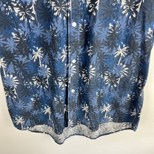Jazzy Men’s Shirt Medium Short Sleeve Patterned Graphic Festival Holiday Blue - Picture 5 of 14
