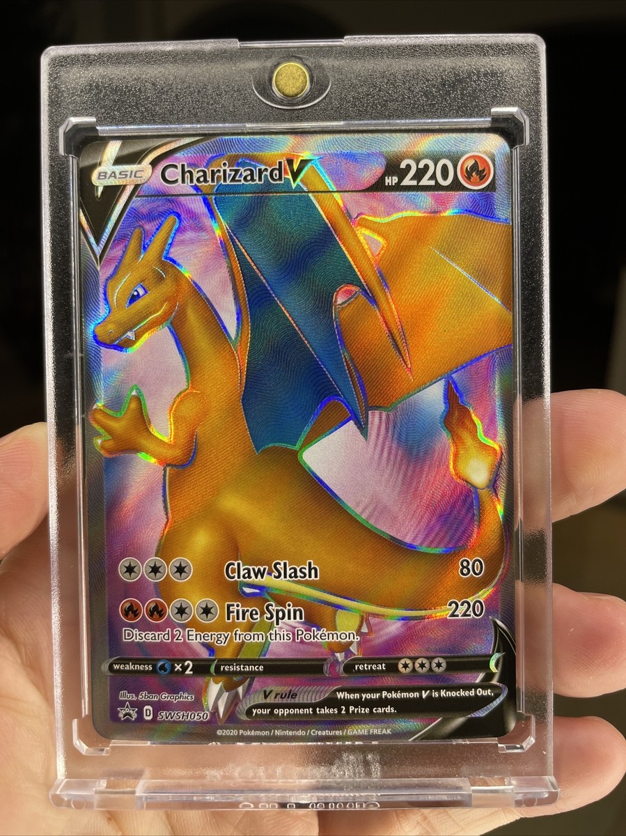 CHARIZARD V Full Art Champions Path Black Star Promo SWSH050