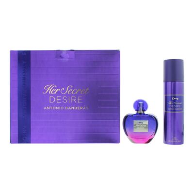 Antonio Banderas Her Secret Desire 2 Piece Gift Set: EDT 80ml - Deod For Women