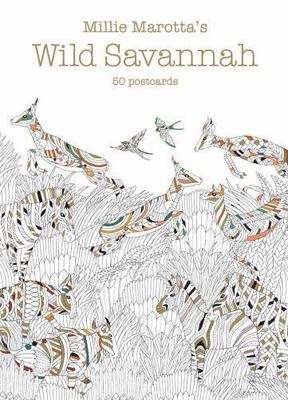 Millie Marotta 50 DIY Coloring Postcards - Millie Marotta's Wild Savannah NEW