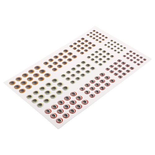183pcs Fishing Lure Eyes Holographic 3D 3-6mm Artificial Fish Eyes Stickers - Picture 17 of 27