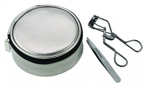 USA Seller Tweezerman 3 pc Gift set - Eye Lash Curler + Tweezer + makeup bag NIB - Image 2 of 3