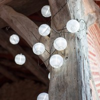 10 White Led Solar Chinese Lantern String Lights on sale 10 White Led Solar Chinese Lantern String Lights on sale