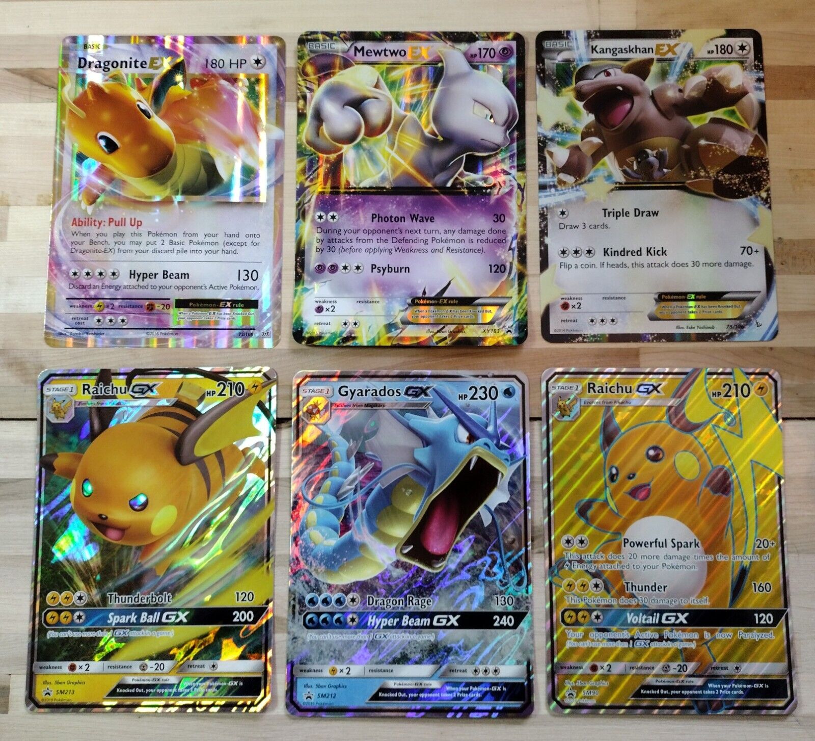 Lot de 2 Cartes Pokémon Jumbo XXL - Lot de 2 Cartes Pokémon GX