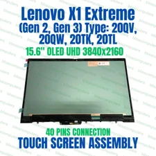 02HM883 02XR052 02HM884 Lenovo X1 Extreme Touch 15.6" OLED 4K UHD