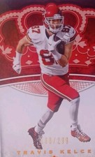 #51 2017 Travis Kelce /299 Crown Royale SP Short Print Serial Numbered 