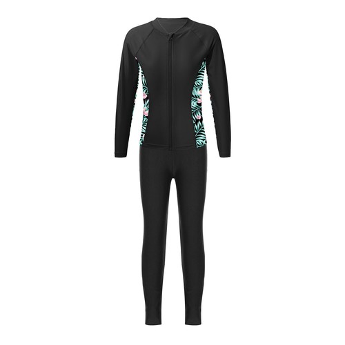 Kids Girls Rash Guard Swimsuits Full Body Cover Hijab Burkini Sun Protective Set - Picture 121 of 169