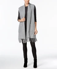 Cejon Milanese Heathered Woven Vest, Size Small/Medium, Retail $78.00