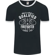 This Is What a Qualified Firefighter Looks Like Mens Ringer T-Shirt FotL