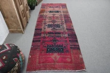 3.1x9.4 ft Runner Rugs, Wool Rug, Vintage Rug, Kitchen Rug, Turkish Rug