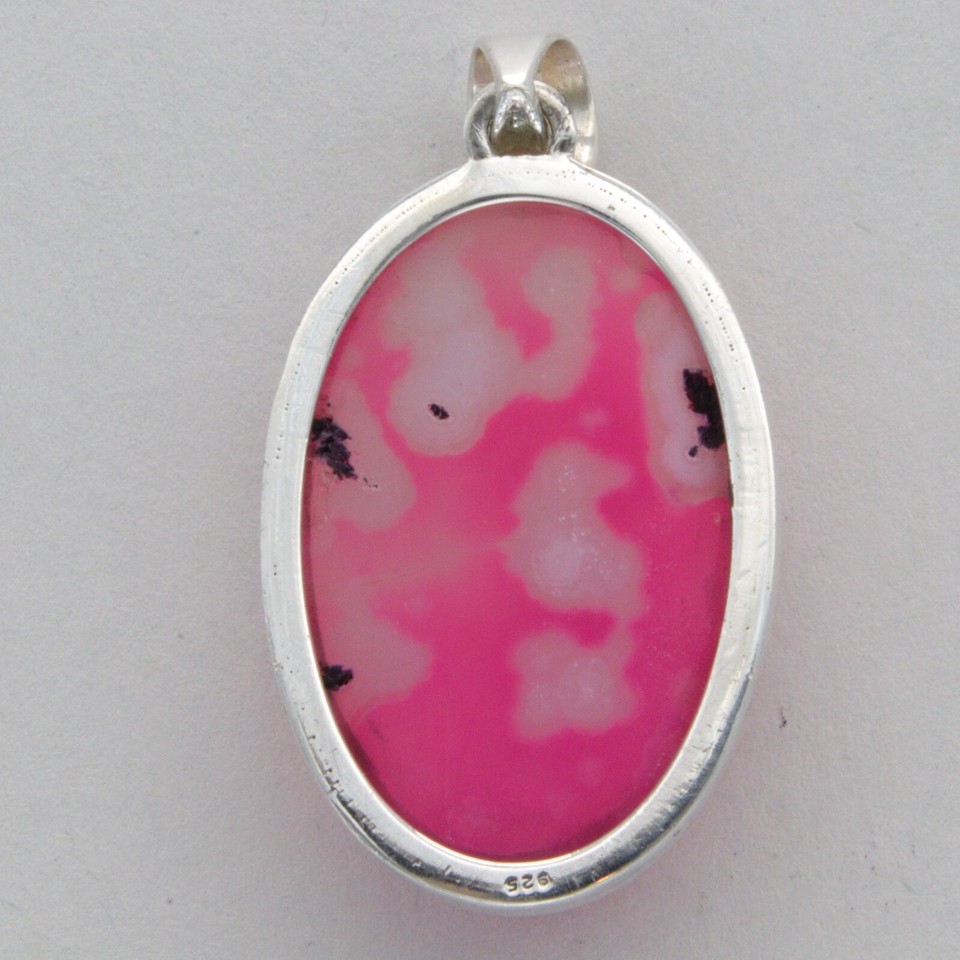 Sterling Silver Astrophylite Druzy Oval Pendant main image 1