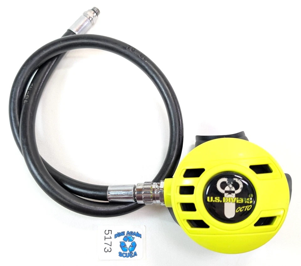 US Divers - Aqua Lung Conshelf Octo Octopus 2nd Stage Scuba Dive Regulator #5173 - Image 2 of 4