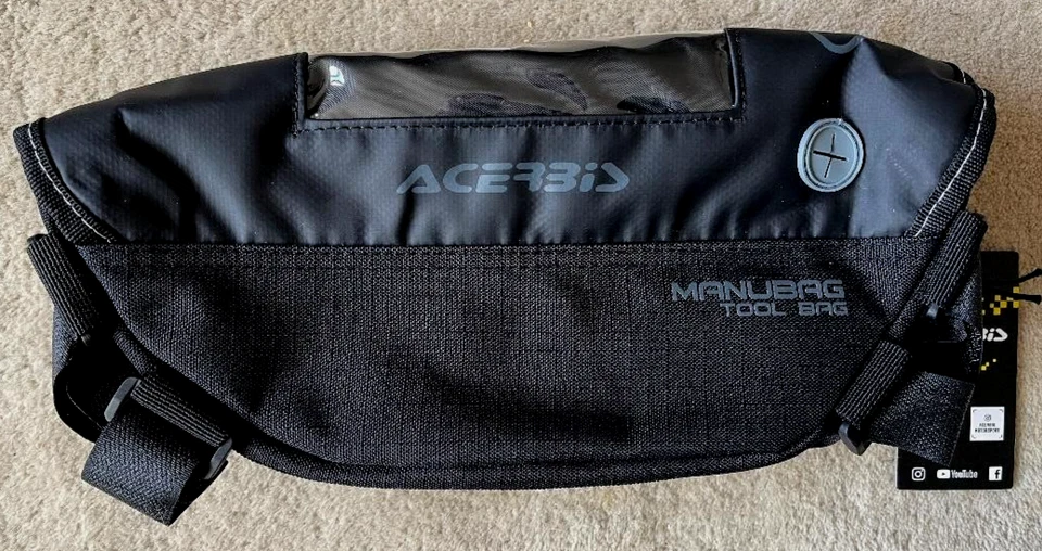 NUOVO ACERBIS MANUBAG ENDURO TRAIL VERDE CORSIA MANUALE MANIGLIA BORSA ATTREZZI - Immagine 2 di 4