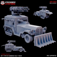 SG-T Type 93 Armored Half Truck - Kyoushuneko Miniatures Shi Gun Tai Death Korps