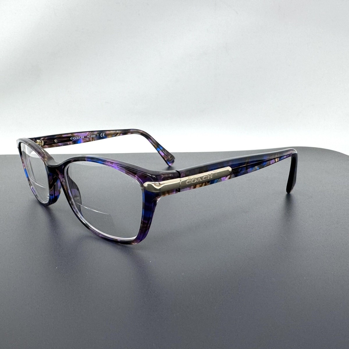 Coach‎ Eyeglasses HC6065 5288 51-17-135 Confetti PURPLE FRAMES ONLY COACH NEW YORK HC6065 5288 Confetti Purple Eyeglasses Frame  main image 3