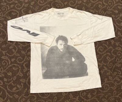 Men s Post Malone Runaway Tour 2019 White Longsleeve T-Shirt Size Medium 