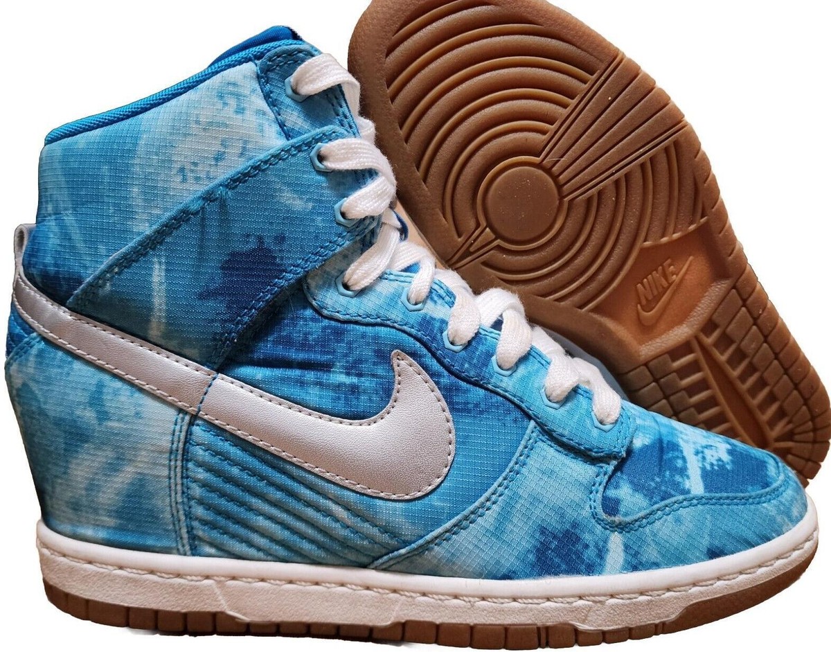 Nike Dunk Sky Print High Blue W for sale | eBay