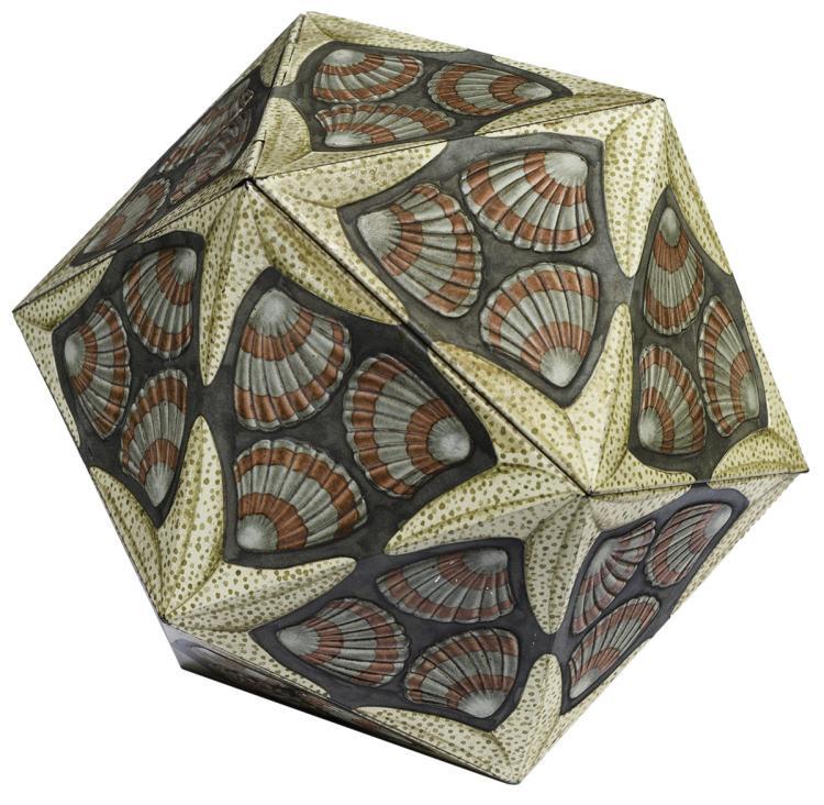 M.C. ESCHER (1898–1972): Icosaeder (ICOSAHEDRON) (Tin) | eBay