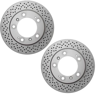 For Porsche 911 Pair Set of Rear Left & Right Disc Brake Rotors Pagid