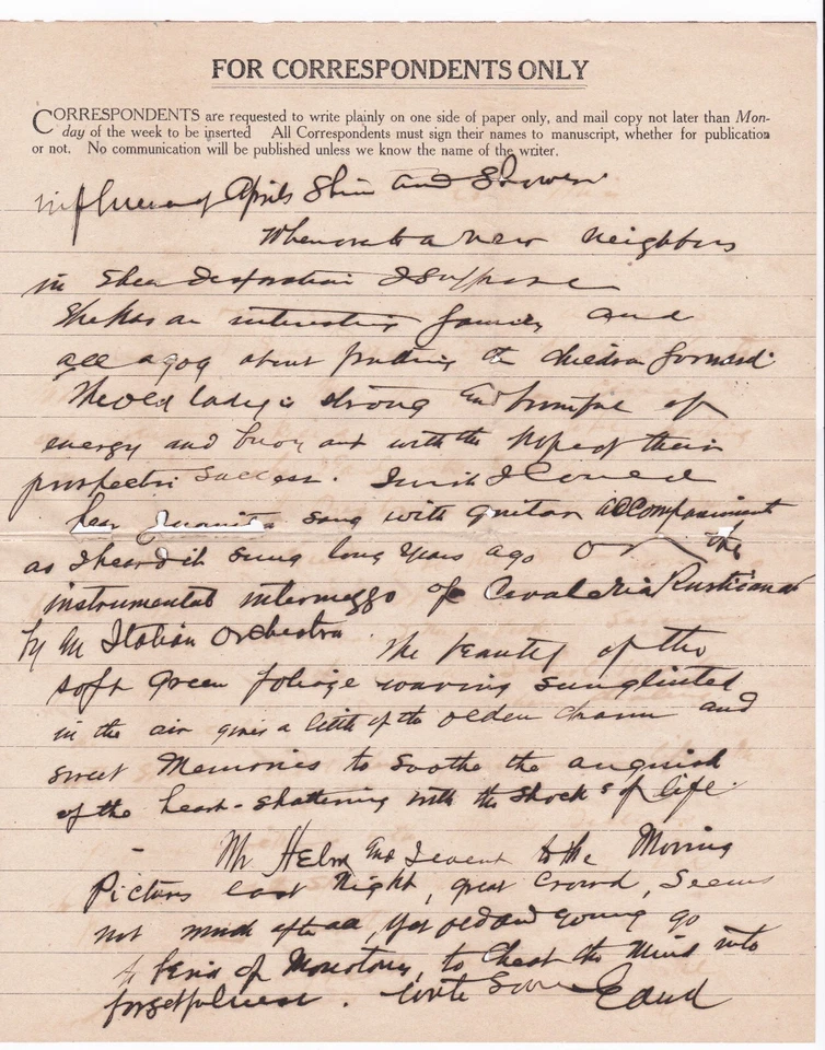 412 Washington  1 Cent coil pair on cover w-letter May 6th 1914 Jackson Miss. - Image 4 of 4