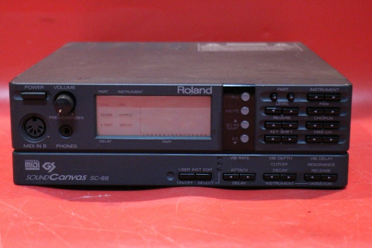 RolandのSOUND Canvas sc-88 USED Roland SC-88 sc 88 Sound Canvas Module Synth Rack U1417