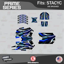 Graphics Kit for STACYC 16E Brushed Electric Bike Prime-blue