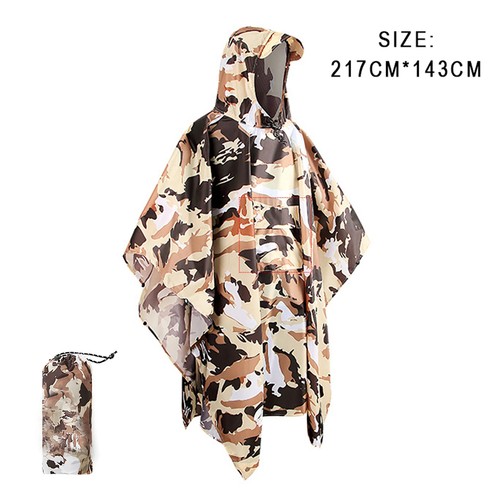 Outdoor Military Waterproof Men Raincoat Awning The Rain Motorcycle Rain Poncho - Picture 37 of 47