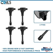 4X Ignition Coils For Nissan Altima Sentra Rogue 2.5L Versa 1.8L 2007-2012 UF549