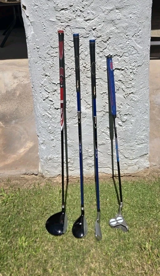 Jr Golf Club Set – 3 PowerBilt Clubs + Walter Hagen Fairway + Golf Bag  Graphite - Image 4 of 4