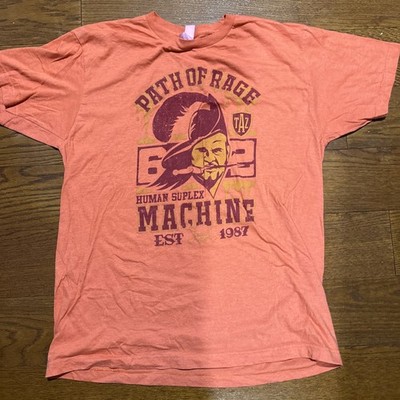 Taz Path Of Rage Orange T-shirt Size L Human Suplex Machine PWC EXCLUSIVE 
