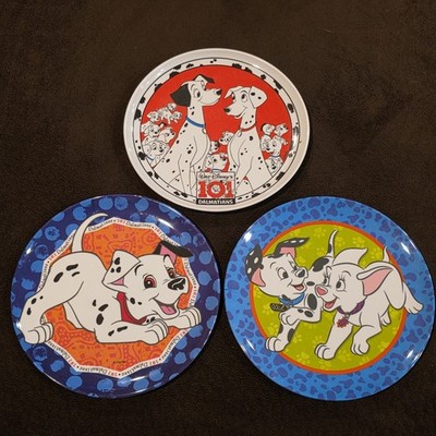 Zak Designs 101 Dalmatians Plate Lot of 3